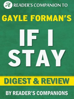cover image of If I Stay by Gayle Forman | Digest & Review